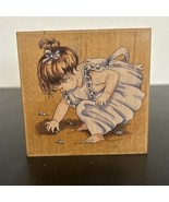 Rubber Stamp Beach Little Girl Stamps Happen #50031 Collecting Sea Shell... - $129.54 MXN
