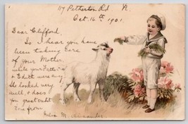 Meissner &amp; Buch Easter Sailor Boy &amp; Lamb 1901 To Vancouver House Postcard C42 - £11.71 GBP