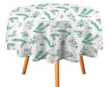 Christmas Leaf Tablecloth Round Kitchen Dining for Table Cover Decor Home - $15.99+