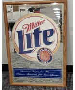 VINTAGE Miller Lite Beer 21x31 Mirror Bar Sign - £63.07 GBP