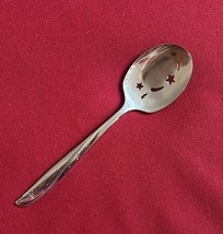 Oneida Community Stainless TWIN STAR  Pierced Jelly Server Spoon Glossy - $110.41 MXN