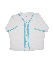 Vintage Baseball T Shirt Mens L Grey Blue Star on the Beach Retro Made i... - £12.77 GBP