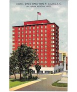 Vintage HOTEL WADE HAMPTON, COLUMBIA, SOUTH CAROLINA Unposted Linen Post... - $136.09 MXN