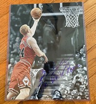 Hand Signed Brian Scalabrine WHITE MAMBA  11x14 photo - £101.77 GBP