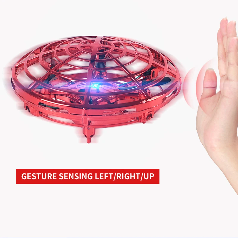 Mini UFO RC drone Infraed Hand Sensing Induction Helicopter Model Electr - £14.12 GBP+
