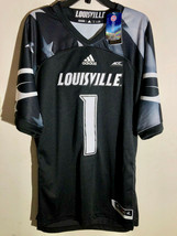 Adidas Premier NCAA Jersey Louisville Cardinals #1 Black sz M - £13.55 GBP