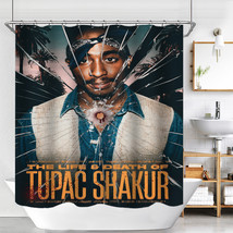 2Pac Waterproof Shower Curtain Sets Polyester Bathroom Decor Curtain W/Hooks 70&quot; - £13.42 GBP+