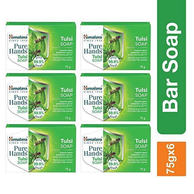 Himalaya Pure Hands Tulsi Soap for pure nourished skin 75Gm/2.64Oz Pack of 4 & 6 - £13.64 GBP - £14.71 GBP