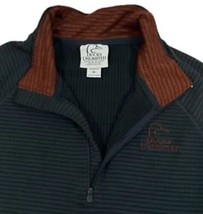 Ducks Unlimited Sweatshirt Navy 1/4 Zip Embroidered Mock Neck Men XL - £15.63 GBP