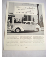 1937 Automobile Ad New 1938 Studebaker President Eight - $9.99