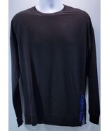 Calvin Klein Sleepwear Long Sleeve Black Pullover Shirt Large - $34.84 CAD