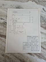 Antique drawing 8&quot; x 17&quot; Kittredge Industries Emergency Drop Lead Warren ME - $5.94