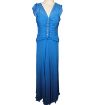Blue Maxi Cocktail Dress Size 12 New with Tags  - $117.81