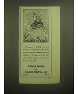 1945 National Society for Crippled Children, Inc. Ad - Buy Easter Seals - £14.54 GBP
