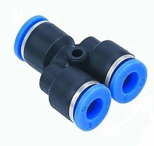 Mty 3/8-1/4 Push To Connect Y Splitter Reducer Union Fitting, 3/8&quot;, Pack Of 10 - $52.99