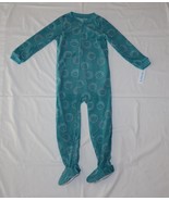 Carters Fleece Footed Pajama Blanket Sleeper Size 6 7 8 10 Happy Smiles - $374.48 MXN
