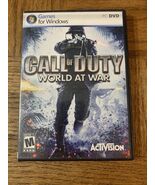 Call Of Duty World At War Computer Game - $68.17 CAD