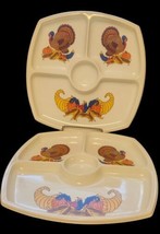 Vintage Thanksgiving Serving Tray Chip and Dip Woolworth Reusable Dinner... - £27.40 GBP