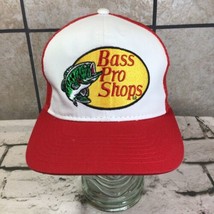 Bass Pro Shops Hat Mens Snapback Red Adjustable Ball Cap Gone Fishing - $14.84