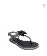 Rocawear Little Girl Jelly Diamond Bow Flat Sandals. Black. Sz 13 - $9.89