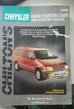 1984 - 95  Chilton&#39;s Chrysler Caravan Voyager Town &amp; Country  Repair Manual - $30.00