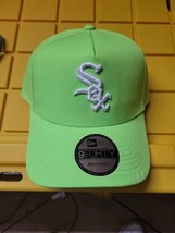 New Era MLB Baseball Chicago White Sox Cap Trucker Hat Green Adjustable Snapback - £18.26 GBP