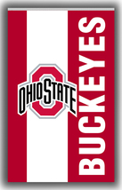 Ohio State Buckeyes Football Team Flag 90x150cm 3x5ft Fan Good Vertical ... - £11.54 GBP