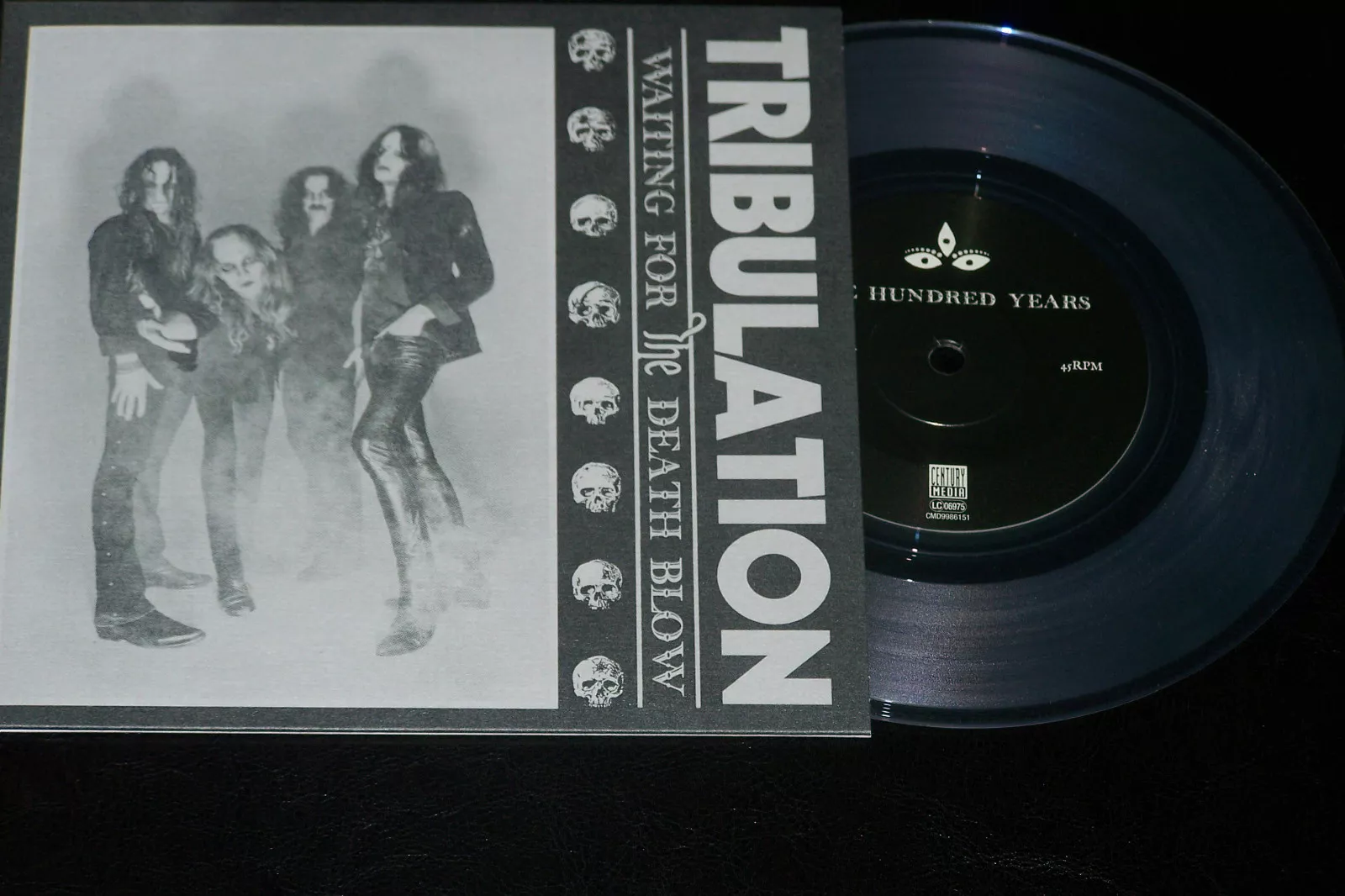 TRIBULATION WAITING FOR THE DEATH BLOW 7&#39;&#39; clear vinyl 300 copies - $38.73