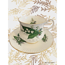 Vintage Lily Of The Valley Tea Cup &amp; Saucer Royal Minster England - £15.81 GBP