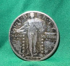 1930 p Standing Liberty Quarter Good 90% Silver 25c US Type Coin Collectible - £13.34 GBP