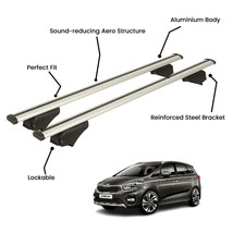 2 Pcs Silver Roof Rack Cross Bars For KIA  CARENS SW 2013-2021 - $128.60