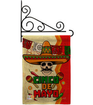 Calavera Cinco de Mayo Burlap - Impressions Decorative Metal Fansy Wall ... - $33.97