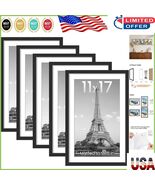 Elegant Black 11x17 Frame Set of 5 - Perfect for Home and Office Décor - $69.67 CAD