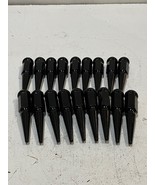 19 Pack of 1x14x1.5 Black 4.5&quot; Metal Spike Lug Nuts (19 Quantity) - $30.95