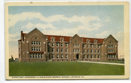 Dormitory Northern Illinois University De Kalb Illinois 1920s postcard - £5.53 GBP