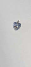 Blue And White Sodalite Heart Pendant - $6.95