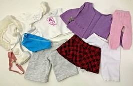 American Girl brand lot misc. 18” doll clothes shirts pants skirt sweate... - $17.81