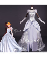 Custom Made Cinderella Silver Dress, Cinderella Dress - £108.67 GBP