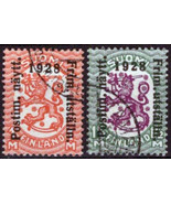 ZAYIX Finland 153-154 Used Overprint Coat of Arms National Emblems 05102... - £21.28 GBP