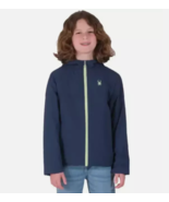 Spyder Full Zip Hooded Long Sleeve Jacket Dark Blue Boy&#39;s Sz S (7/8) NWT - $19.65