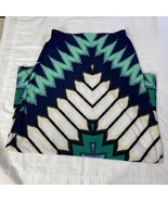 Long Skirt Colorful Geometric Boho Print Elastic Sz S New York &amp; Co Pull On - €11,17 EUR