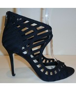 BCBG BCBGeneration Size 9 M DRITA Black Leather Heels Sandals New Womens... - £60.61 GBP