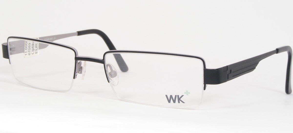 Wagner &amp; Kühner Kuhner 67089 680 Negro Mate Único Gafas 52-18-140 ( Notas) - $66.16