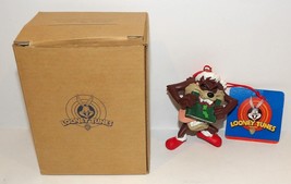 1998 Avon Taz Biting Book Looney Tunes Warner Bros Christmas Ornament In Box - £10.43 GBP