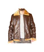 Men&#39;s Aviator Shearling Fur Premium Sheepskin Leather Jacket  - $165.00