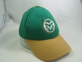Colorado State Rams Youth Hat Green Tan Hook Loop Baseball Cap - £8.94 GBP