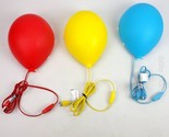 (Lot of 3) Ikea Dromminge Balloon Child Wall Lamps Lights Red Yellow Blue  - £74.53 GBP