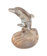 Oneida 24% Lead Crystal Glass DOLPHINS  Figurine Capri Collection Made i... - £15.68 GBP