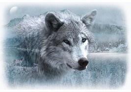 29&quot; X 44&quot; Panel Wolves Wolf Animals Call of the Wild Cotton Fabric Panel D374.76 - £10.24 GBP