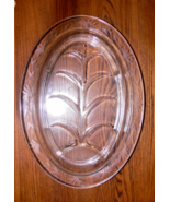 Vintage Rare GLASBAKE 378 SERVING PLATTER Tree Of Life Design Etched Rim... - $60.18 CAD